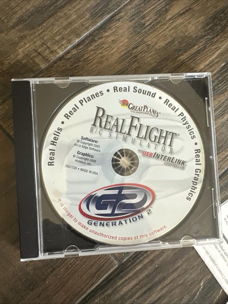 Great Planes Real Flight R/C Simulator Futaba Interlink Plus USB Controller