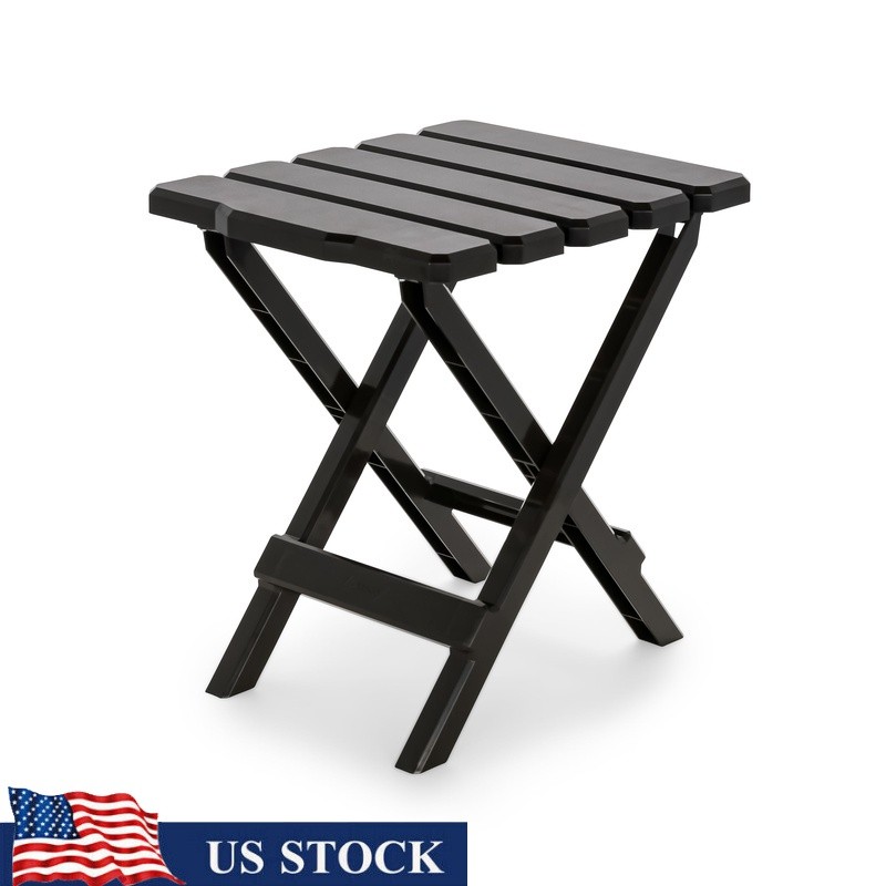 Foldable Adirondack Table Portable Lightweight Easy Setup Outdoor Side Table New