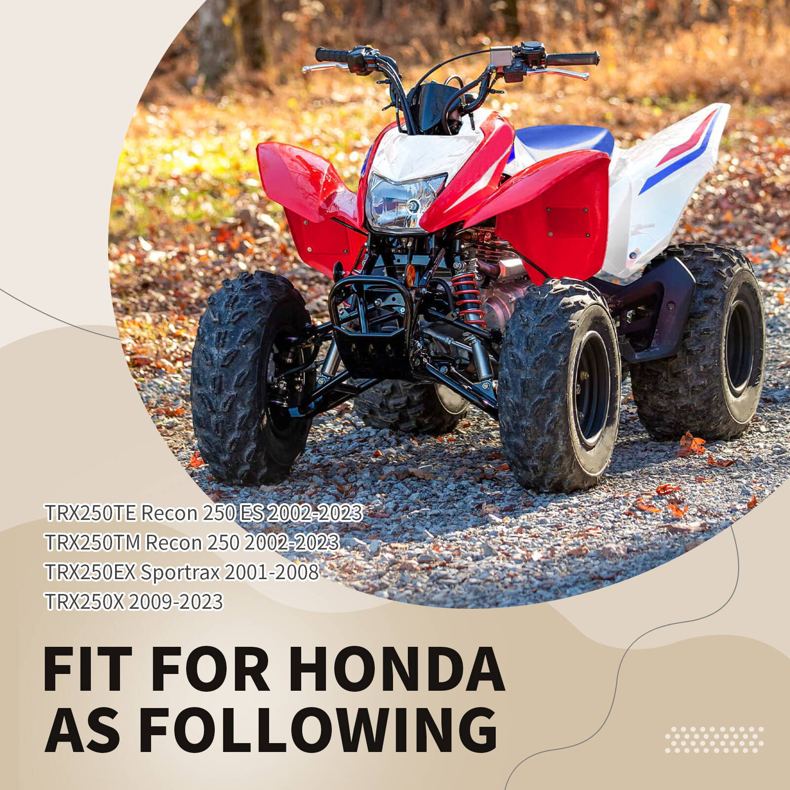 Intake Exhuast Valve Seal Spring Kit for Honda Recon 250 TRX250 TE TM 2002-2023