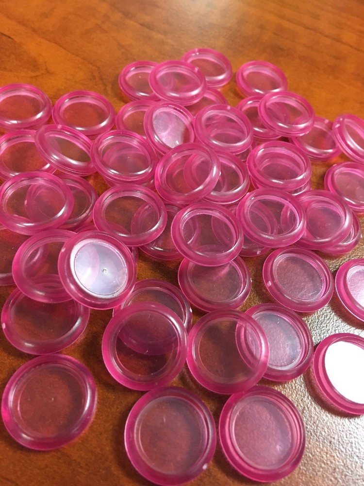 3/4 Inch Binding Disc Pack Of 50 Translucent Pink