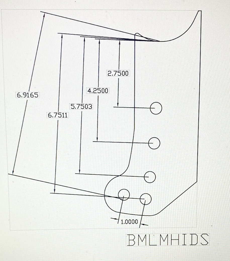 Multi Hole Bolt-On Lower GM Metric Trailing Arm Mounts, Newest Design, pair