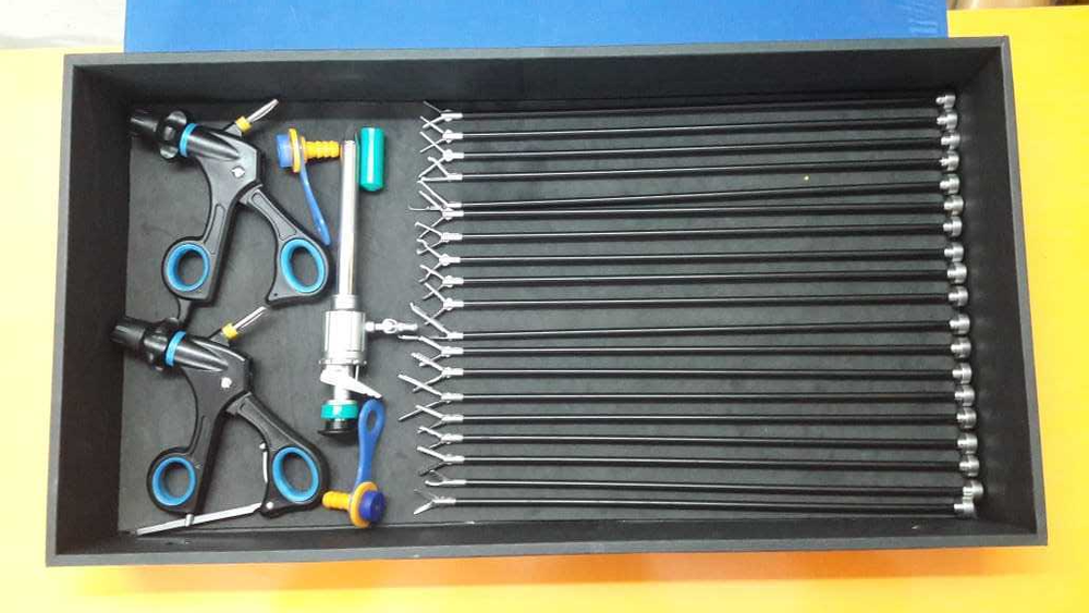 Laparoscopic Set Basic Laparoscopy Instruments In Box Pack 24pc Reusable