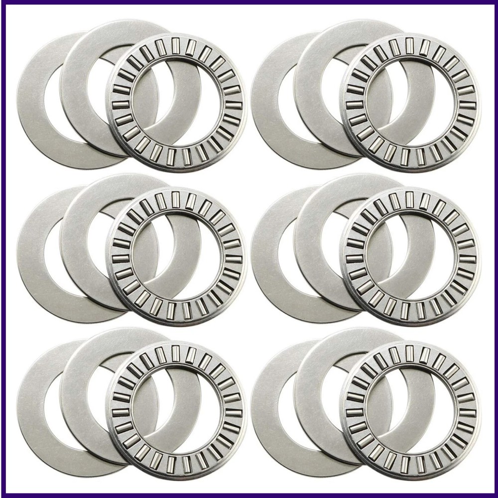 6 Sets Thrust Needle Roller BearingsRoller Bearing with Two Washers 3/4