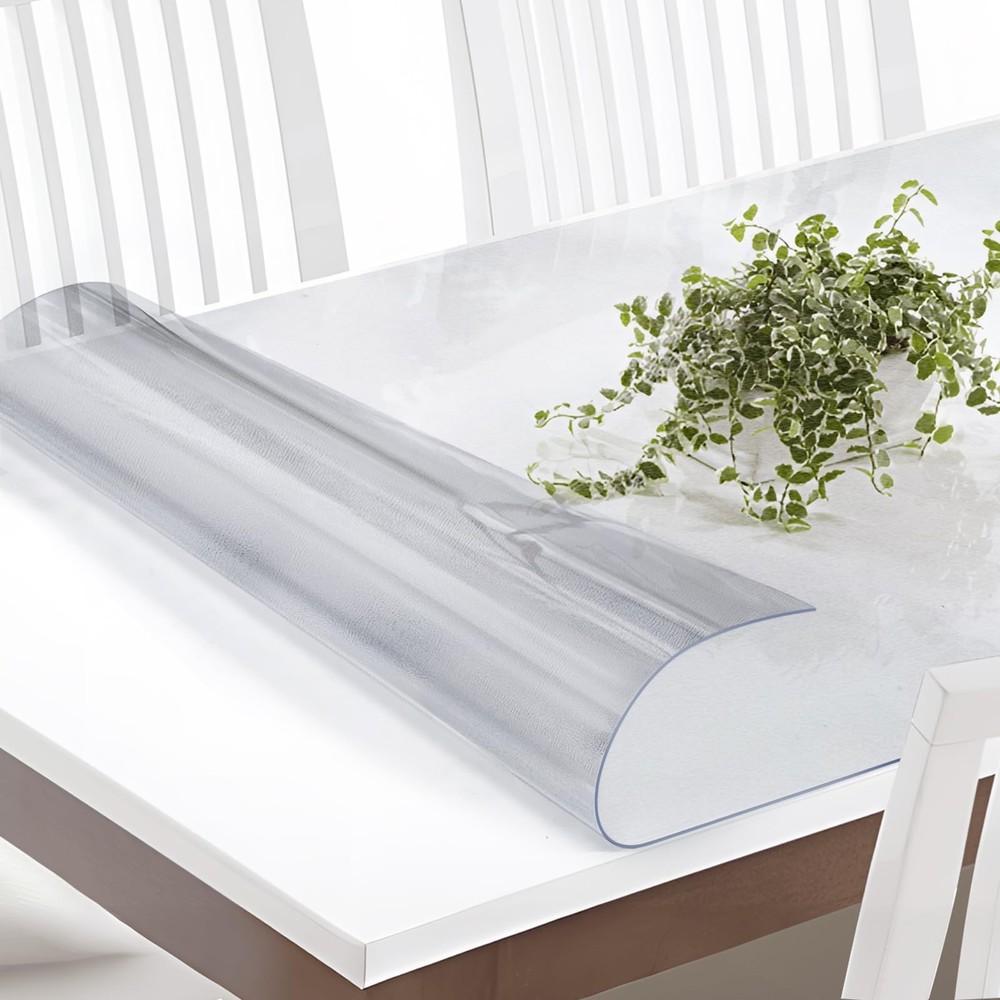 Vicwe Frosted Plastic Table Protector, 20 x 60 Inch, Clear for Multiple Table...