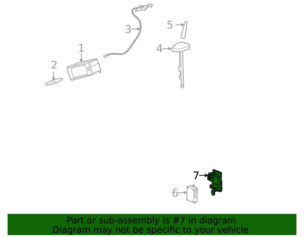 Genuine GM Communication Interface Module Bracket 15817897