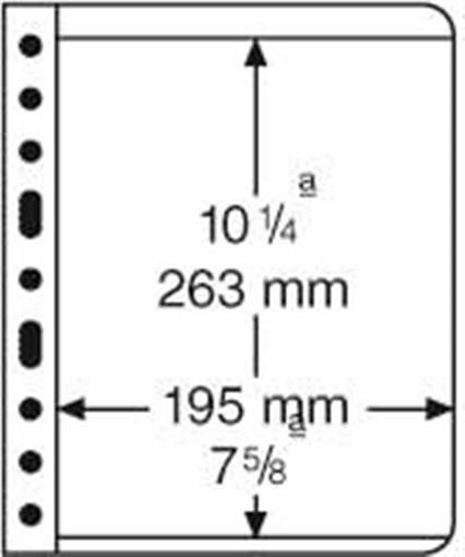 100 Lighthouse Vario 1C Clear Pages 1 Pocket For Stamp Block Sheet Archival New