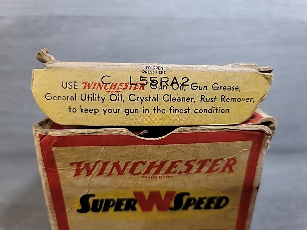 Vintage Winchester Super Speed 12 GA 2 3/4" Shot Shell Long Range Load Box EMPTY