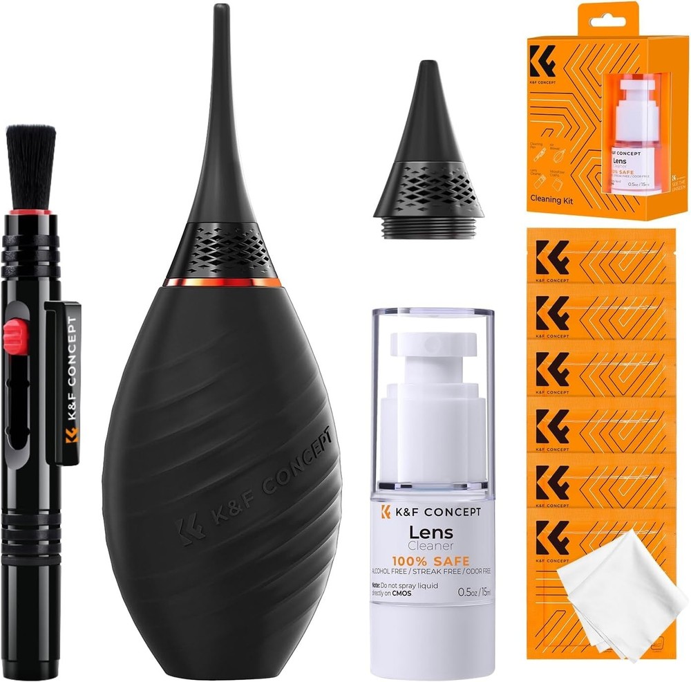 Camera Lens Cleaning Set with Air Blower