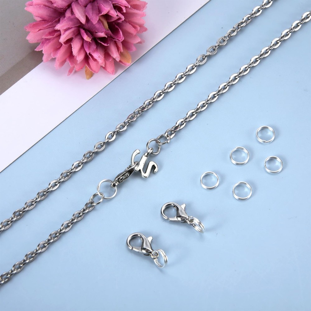 simarro 8 Pcs 925 Sterling Silver Split Jump Ring, 6mm Double Ring