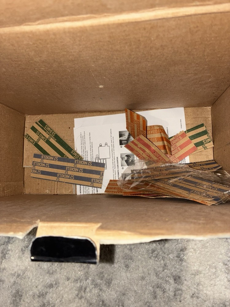 Emerson Automatic Coin Sorter w/ Wrappers & Box Untested