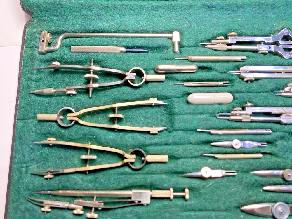 RARE Prazision Lotter Drafting Set w/Parallel Compass.- Bavaria –Original Case
