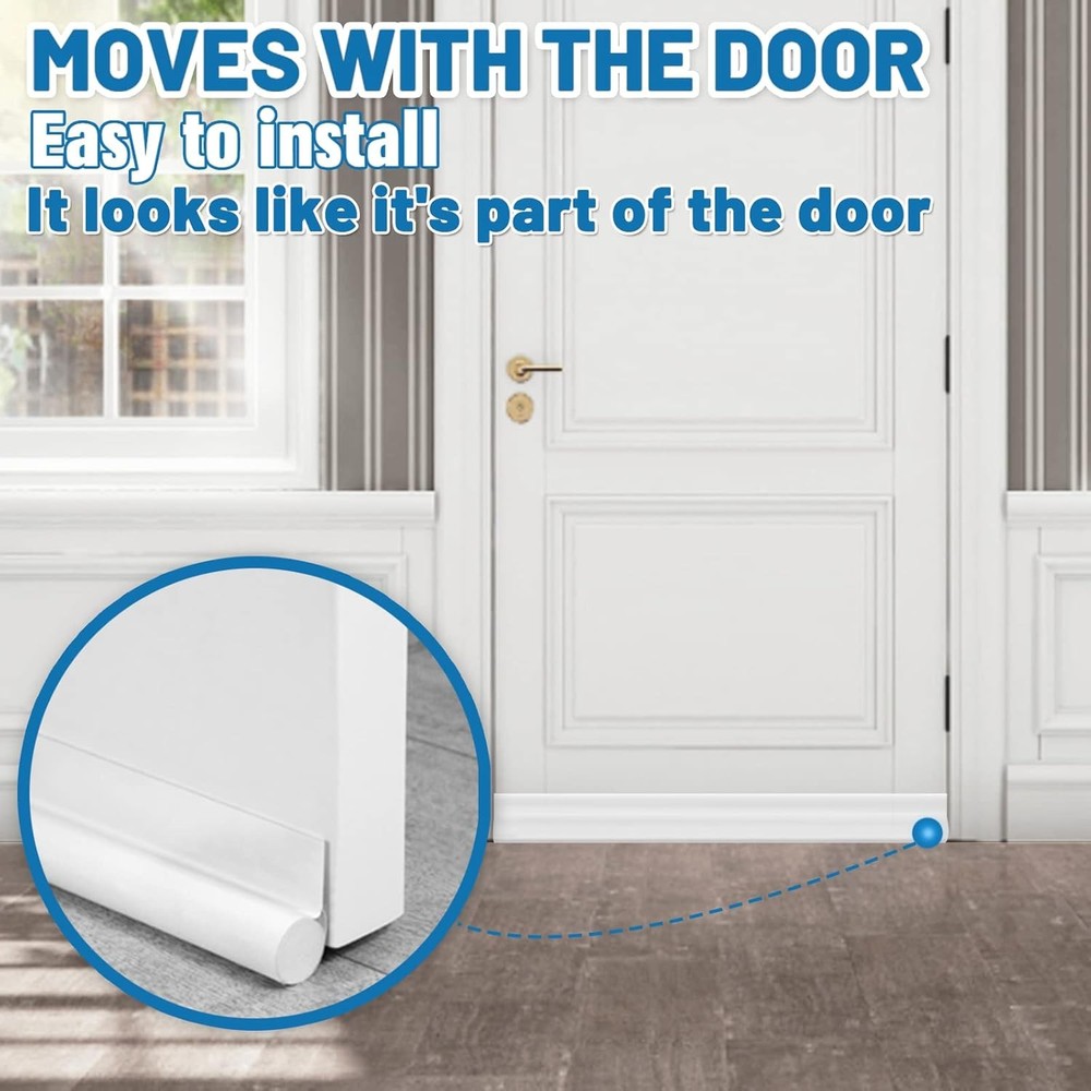 MAXTID Under Door Draft Stoppers 36 Inch White Blocker Draft...