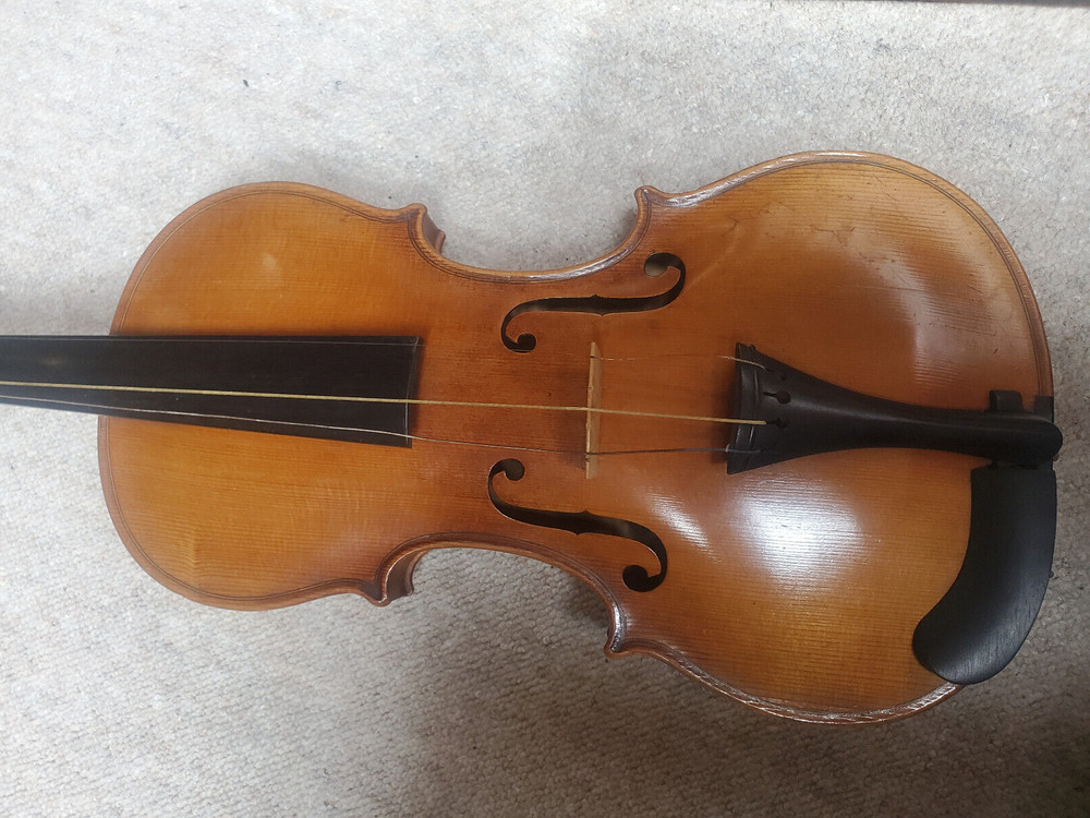 Beautiful old 4/4 Violin violon "Stainer", deeply flamed BACK