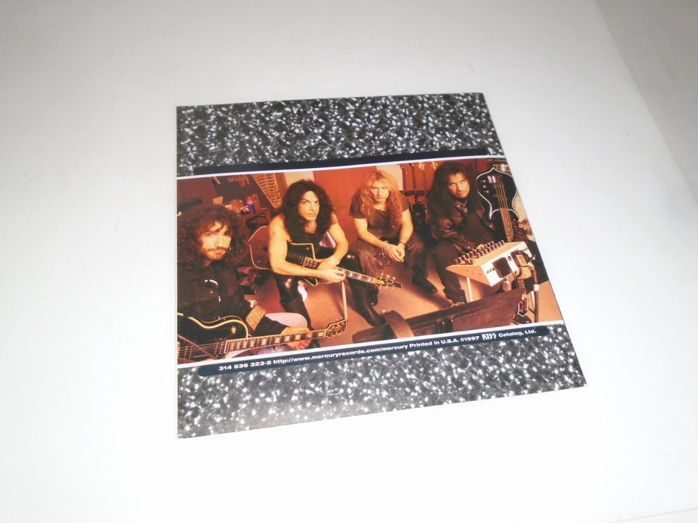 KISS ERIC SINGER BRUCE KULICK SIGNED AUTO AUTOGRAPHED CD BOOKLET - INSERT ONLY