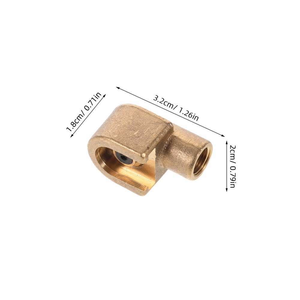 Zerk Fitting Adapter: Copper Grease Connector Button-Head Coupler for Hydraulic