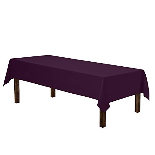 Rectangle Tablecloth - 60 x 84 Inch Table 84" x 60" (Rectangular) Eggplant