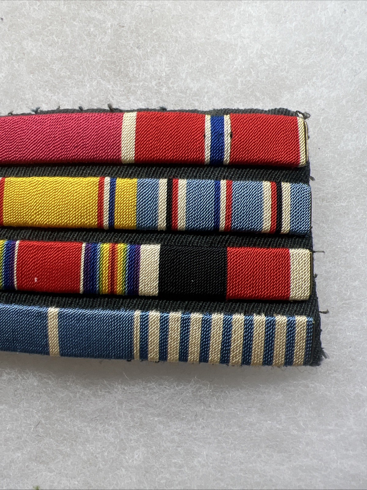 WW2 - Korean War US Army Officer Ribbon Bar Rack Theater Made ETO Vet (FF651