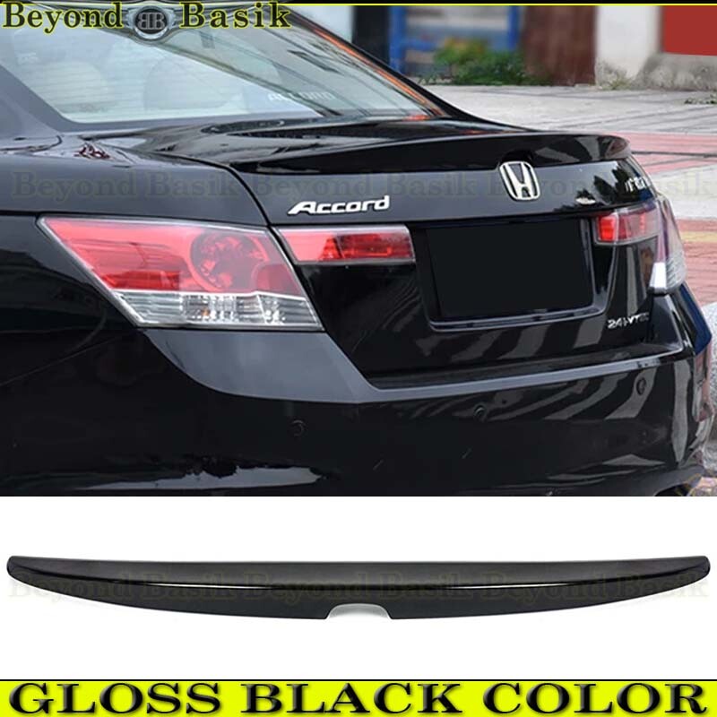 2008-2012 Honda Accord 4 Door Sedan Factory Style Spoiler Trunk Wing GLOSS BLACK