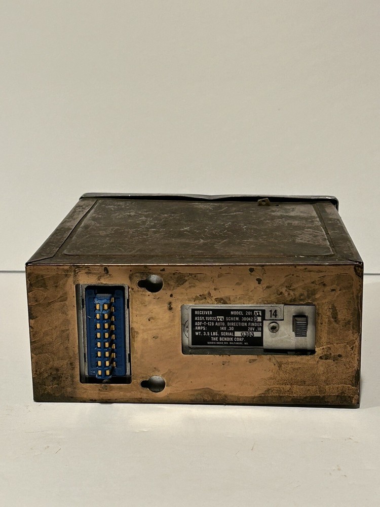 BENDIX CORP ADF-T-12B RECEIVER MODEL 201 (A1) Untested