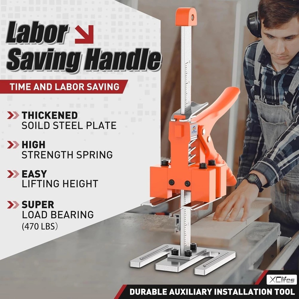 Multi-Function Labor Saving Arm Jack Handles - Tile Locator & Lifting Device Set