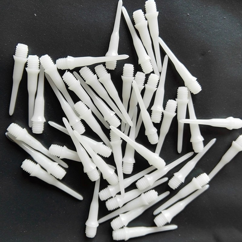 50-PCS Durable Soft Plastic Tips Points Needles Replacement Hot~ White - B3L7