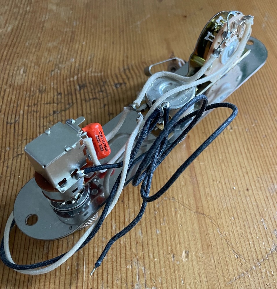 Fender Telecaster Wiring 500k CTS Orange Drop PUSH/PULL COIL SPLIT-NO PLATE