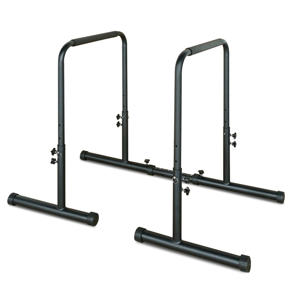 Power Tower Pull Up Dip Station Adjustable Height Multi-Function Fitness Gym