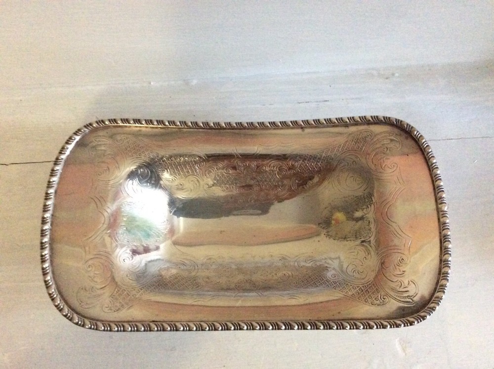 Sheffield Reproduction Silver Plate Footed Dish