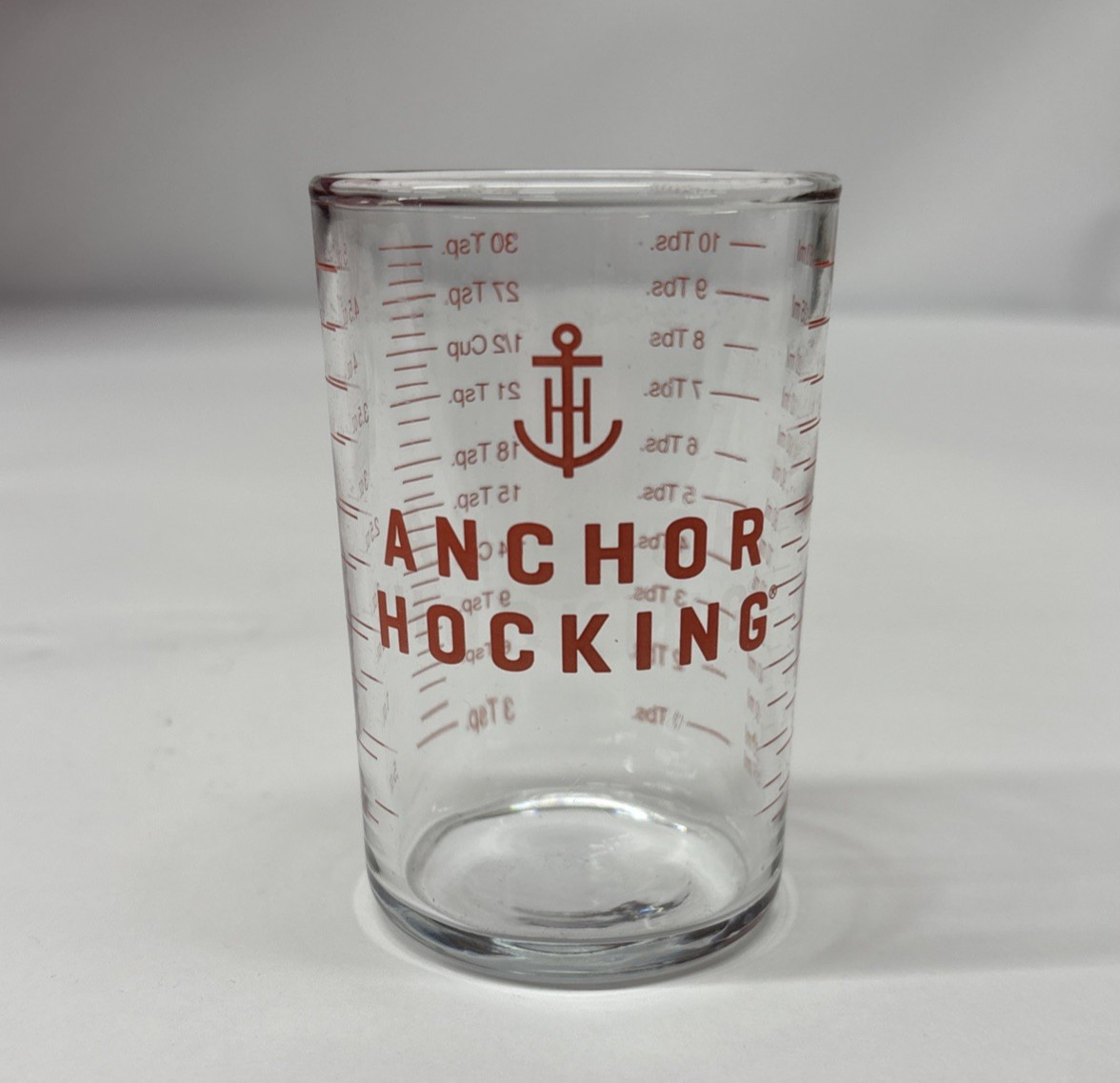 ANCHOR HOCKING 5 oz. Graduated MEASURING GLASS Tempered Jigger Shot MultiTool