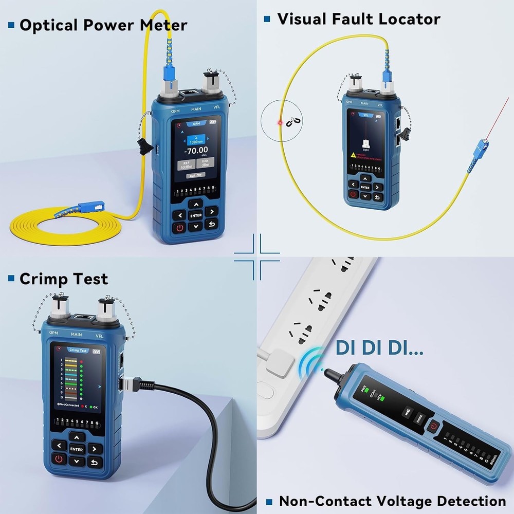 8-in-1 Multifunctional Network Cable Tester RJ45