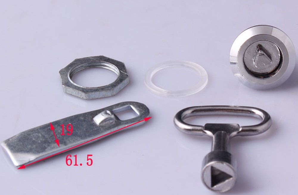 New 2pcs Triangle key lock Cabinet door lock