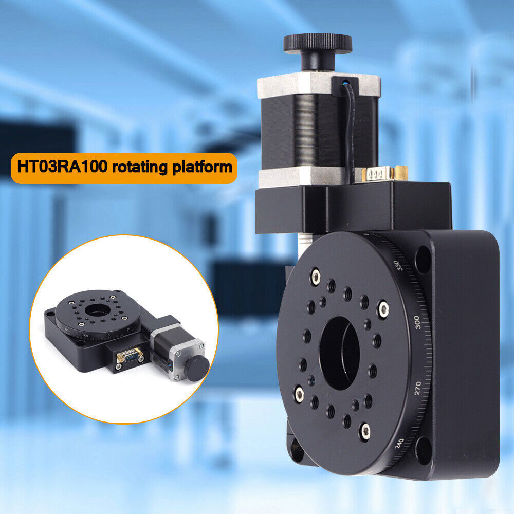 Electric 360?? Rotating Platform Optical Rotation Stage HT03RA100 High-Precision