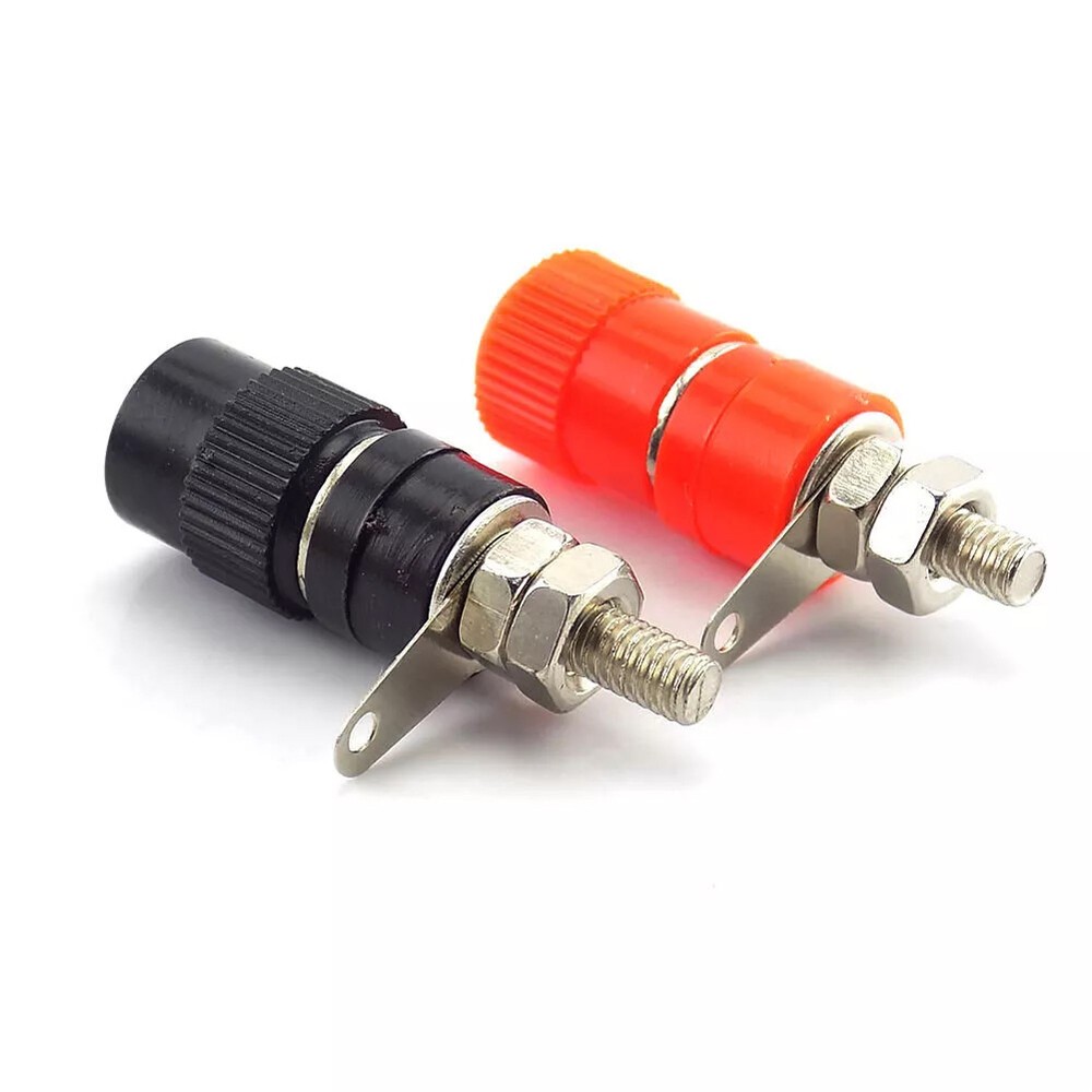 4mm Terminal Connector Binding Post, Banana Plug Jack Socket Red Black 20 Pair