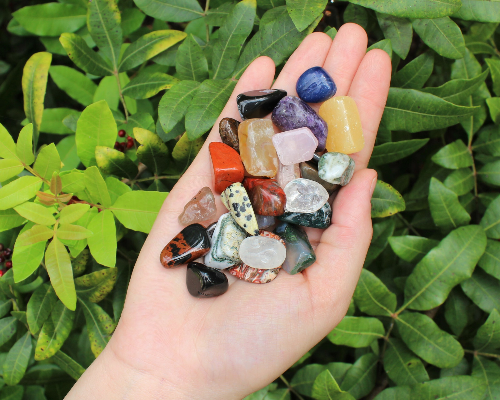 Assorted Mix Tumbled Stones: SMALL, MEDIUM or LARGE Sizes Wholesale Bulk Lots