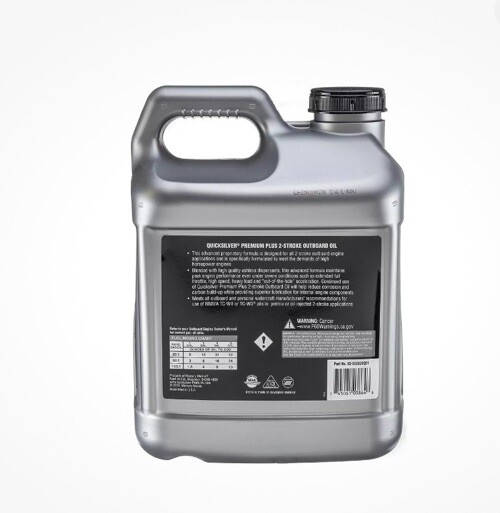 Quicksilver Premium Plus 2-Stroke Marine Engine Oil Outboards PWC 2.5 Gallon