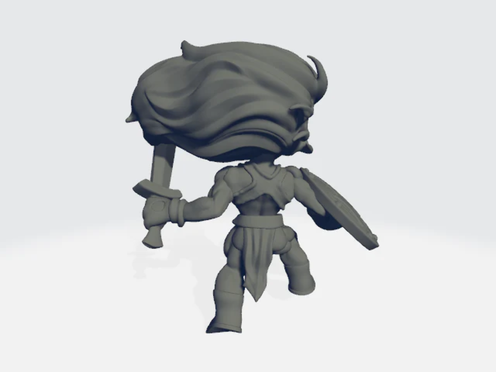 Chibiatures - Amazon Shield Sword Warrior #4