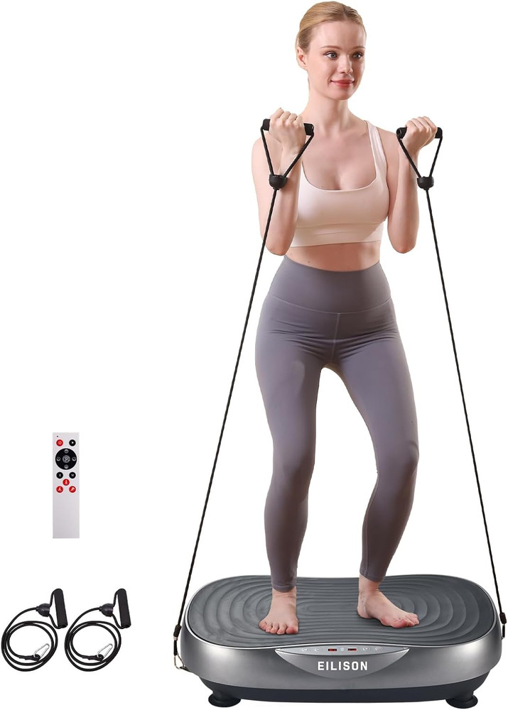 Vibration Plate Exercise Machine - Whole Body Workout Platform, 99 Adjustable Sp