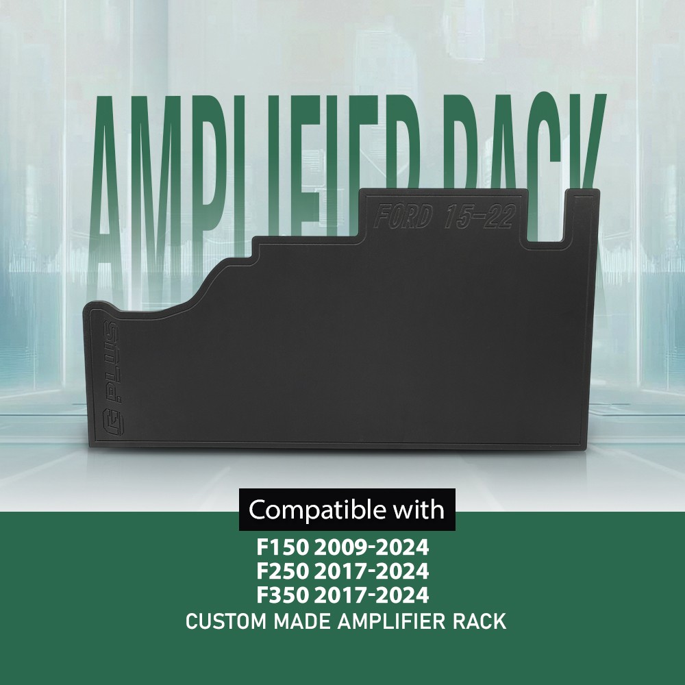 1/2 PVC Custom Made Amplifier Rack Fit For 09-24 Ford F150/17-24 F250 F350 Truck