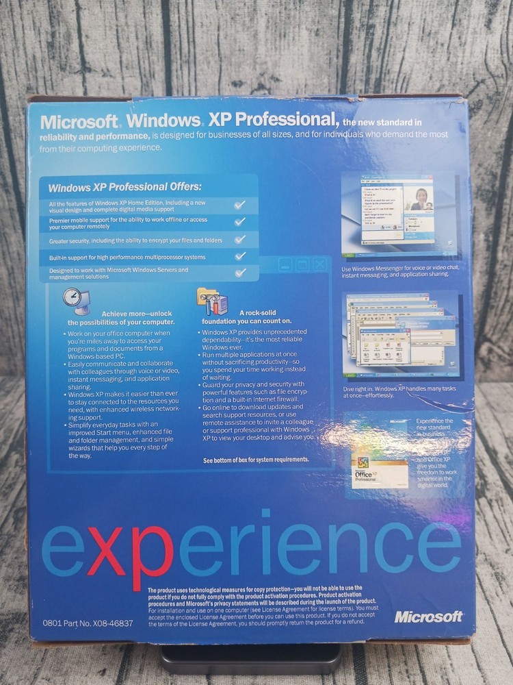 Microsoft Windows XP Professional, Retail, UPGRADE - Pre-Owned, Good Condition
