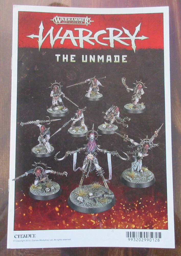 Warhammer Assembly Instruction Insert Booklet Warcry The Unmade