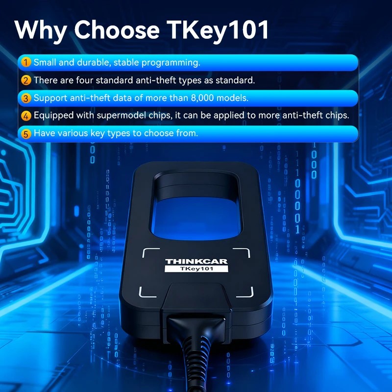 THINKCAR TKEY101 KEY Programmer Fob IMMO Work with Thinkscan 689BT / Mucar 892BT