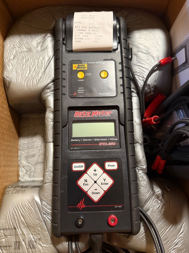 AutoMeter BVA-350 Intelligent Handheld Electrical Analyzer/Tester w Bolt Printer