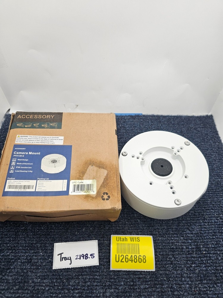 Dahua PFA130-E: Junction Box Camera Bracket White Original Water-Proof