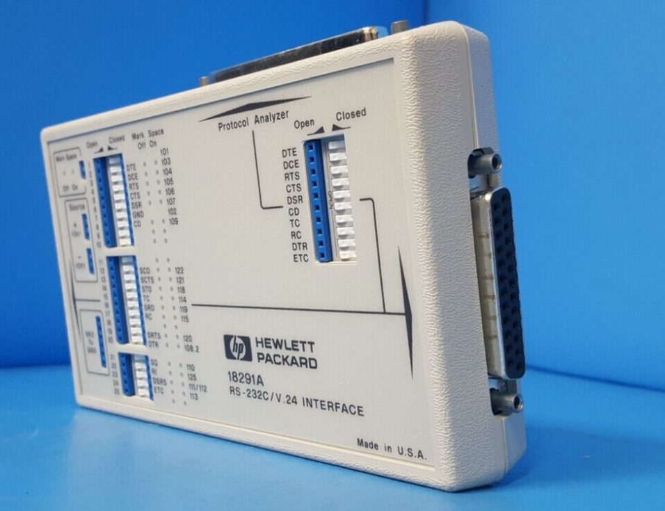 PROTOCOL ANALYZER, 18291A, HP, RS-232C/V.24