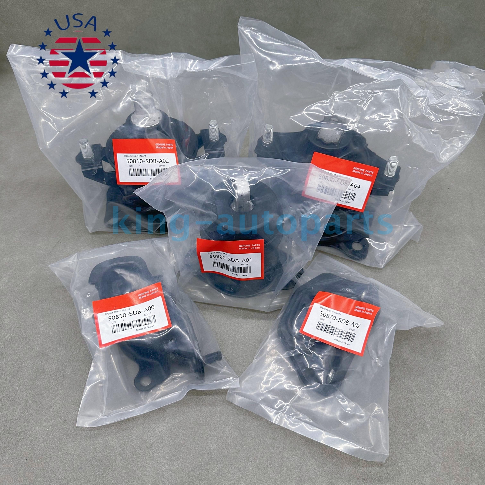 OEM 5pcs Engine Motor & Trans Mount For Acura TL 3.2L 2004 2005 2006 Auto Trans