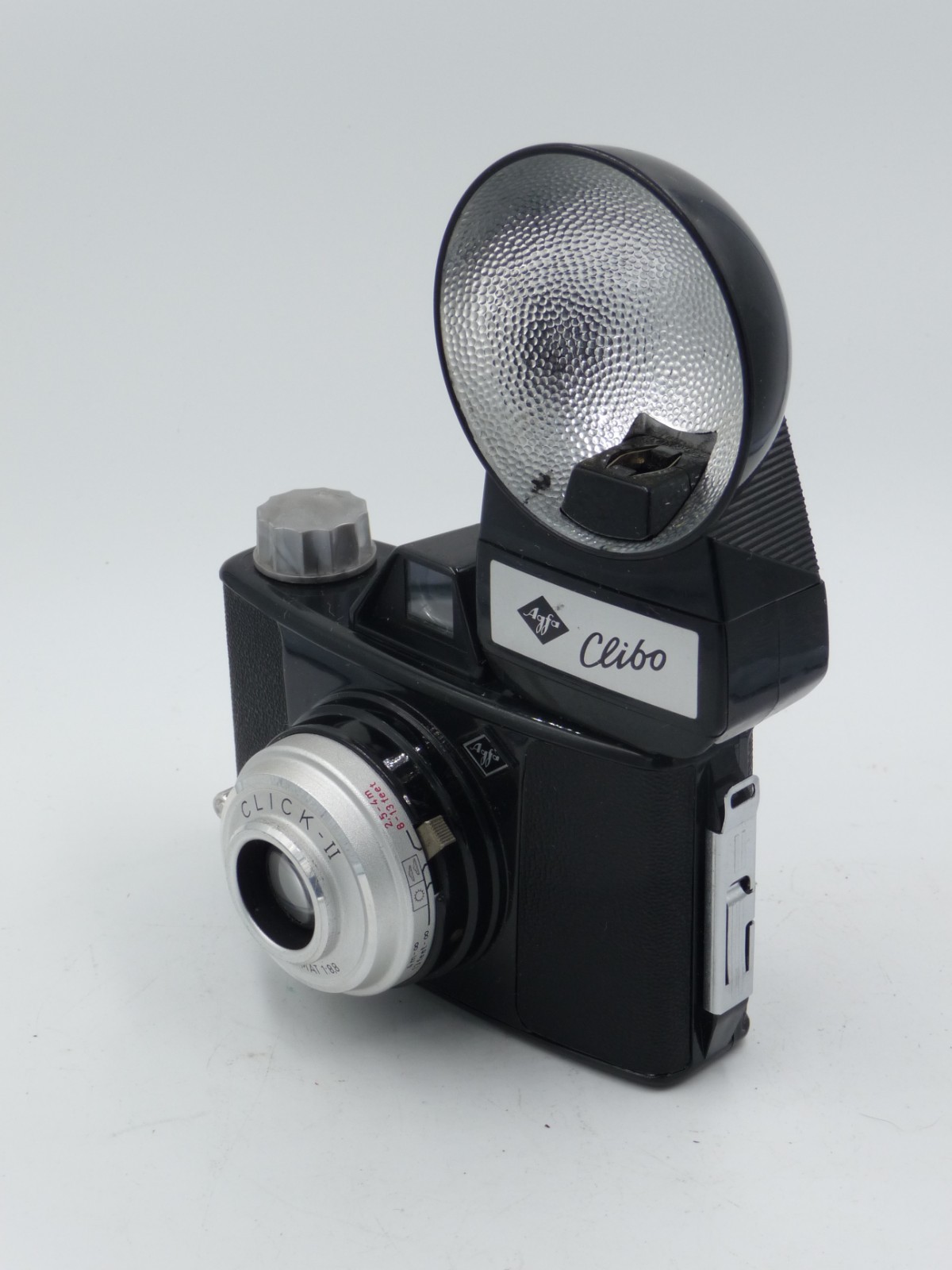 Agfa Click II with Clibo flash and cases