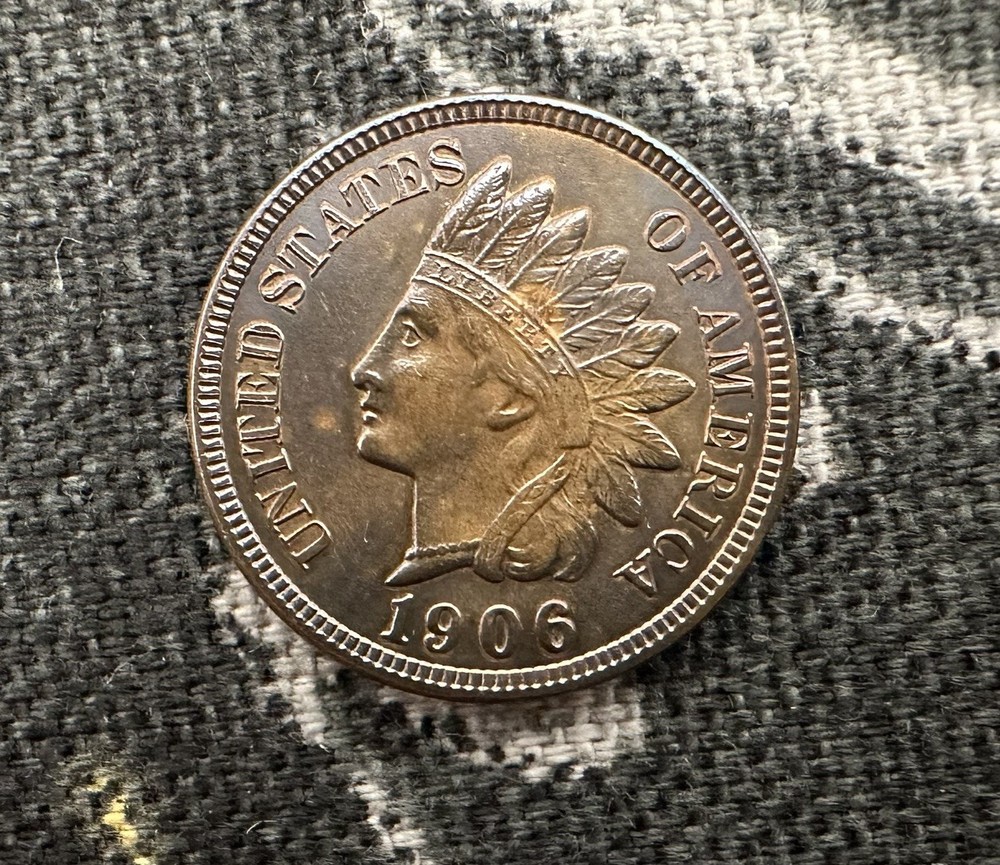 1906 Indian Head Cent - Uncirculated NICELY TONED - SHARP '