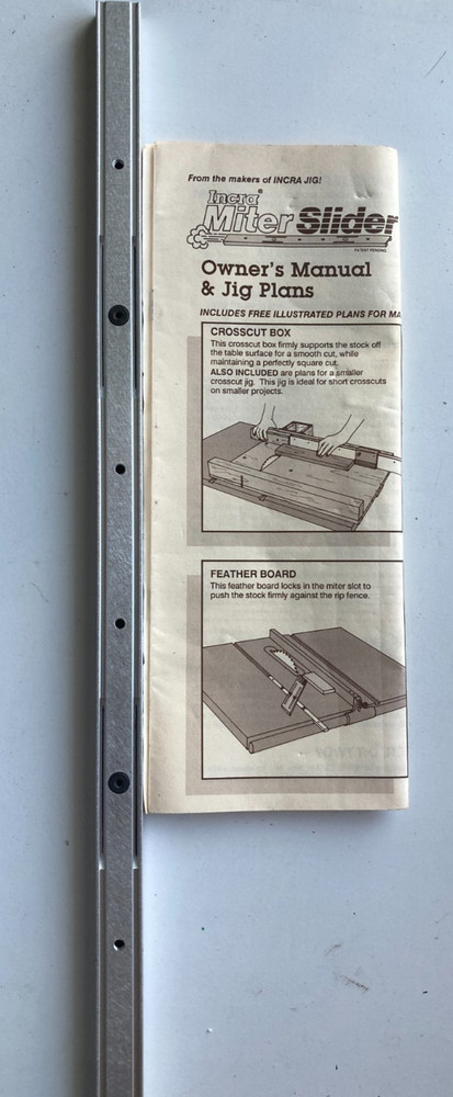 INCRA JIG MITER SLIDER RAIL