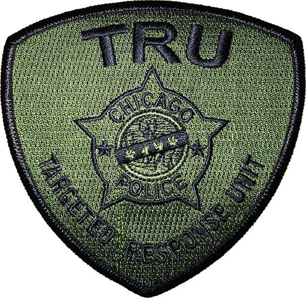 CHICAGO POLICE SHOULDER PATCH: TRU Unit - Olive Drab