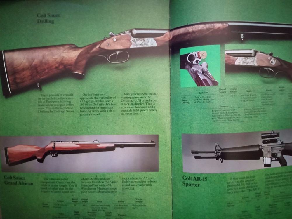 COLT FIREARMS 1976 19 PAGE COLOR CATALOG DRAGOON PEACEMAKER PYTHON 1851 NAVY